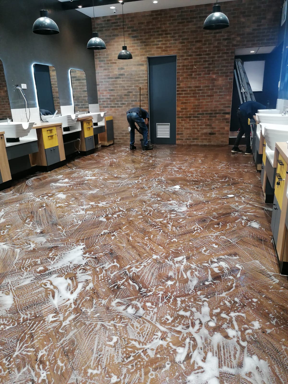 Commercial floor deep clean