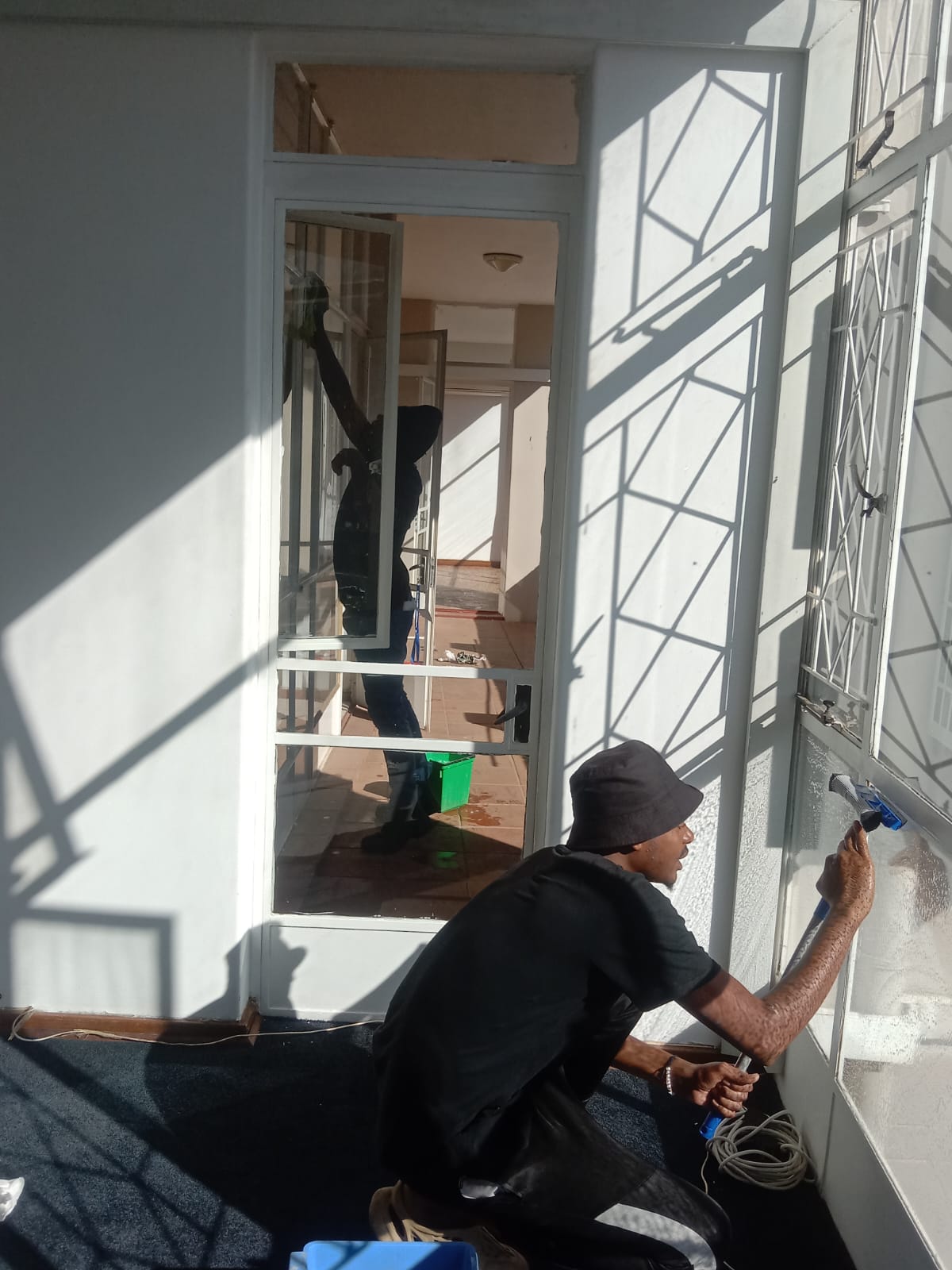 Window cleaning team
